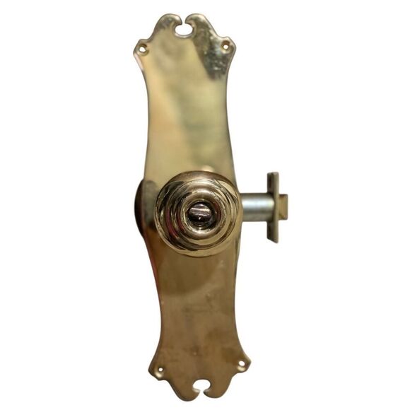 Vintage Door Hardware Solid Brass Single Point Lock Dutch Colonial Style - Picture 1 of 6